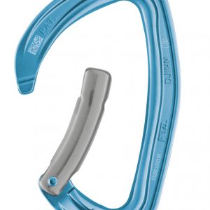 Bent gate carabiner