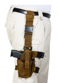 Rothco Deluxe Adjustable Universal Drop Leg Tactical Holster - Coyote