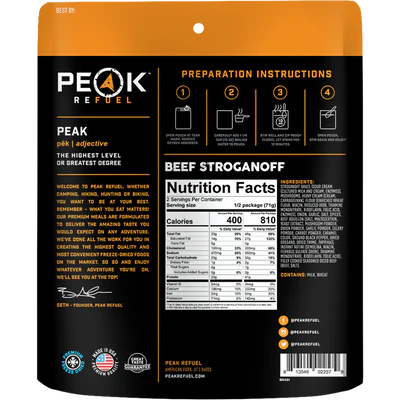 Peak Refuel Beef Stroganoff - Image 3