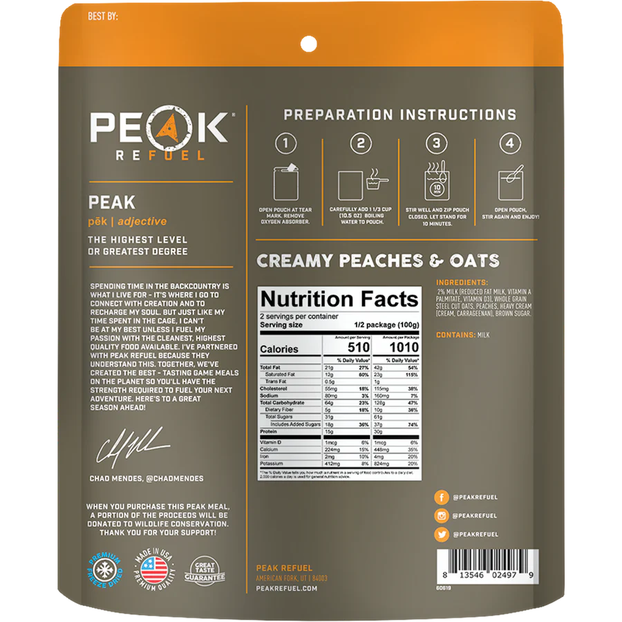 Peak Refuel Peaches and Oats - Image 3